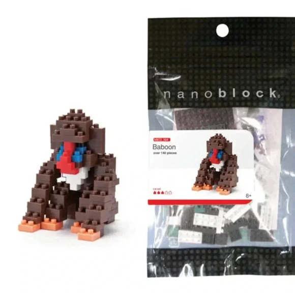 NEW Nanoblock Micro Size Baboon 140pcs - Picture 1 of 3
